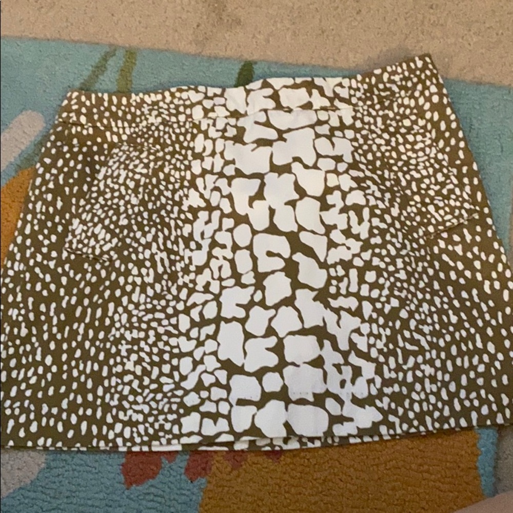 Animal print miniskirt